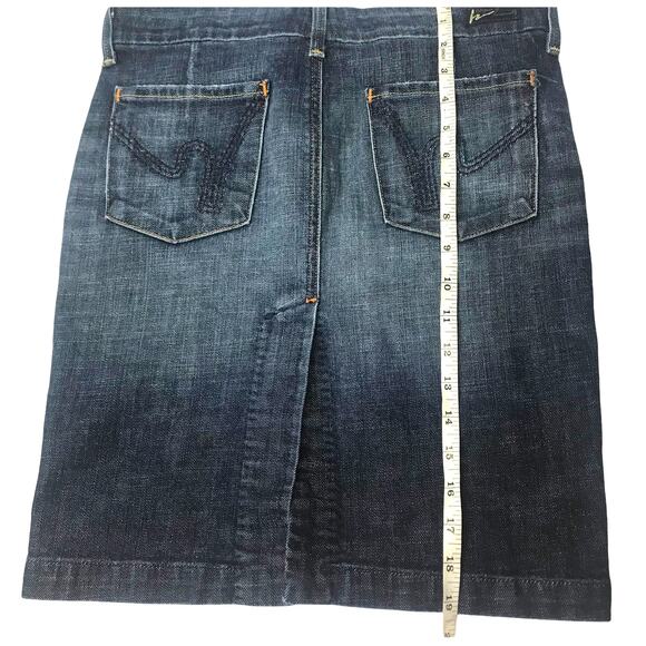 Citizens of Humanity NOVAK STRETCH #358 Pencil Jean Skirt Denim | Sz 26 - Picture 3 of 6